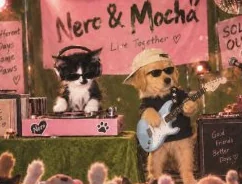 Nero & Mocha 밴드 공연 장면